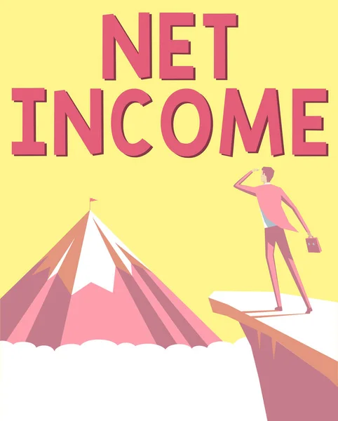 Conceptual Display Net Income Business Concept Gross Income Remaining All — Φωτογραφία Αρχείου