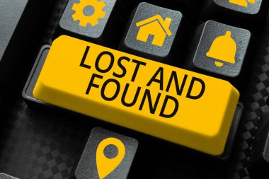 Konsept ekran Kayıp Eşyalar, İş Yaklaşma Servisi Unutulmuş Şeyler Arama Servisini bulabileceğiniz