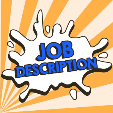 Kavramsal başlık Görev Açıklaması, Kavram anlamı bir konumun sorumluluklarını açıklayan bir belge