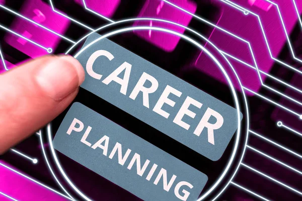 Conceptual Caption Career Planning Word Written List Goals Actions You — Zdjęcie stockowe