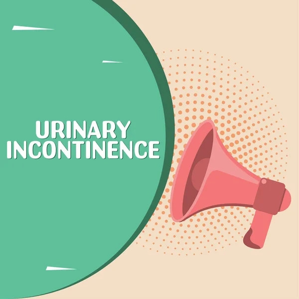 Text Caption Presenting Urinary Incontinence Business Overview Uncontrolled Leakage Urine — Stok fotoğraf