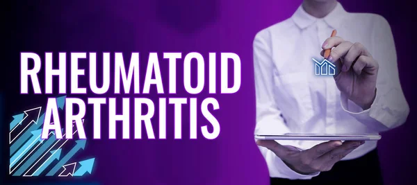 Conceptual Display Rheumatoid Arthritis Internet Concept Autoimmune Disease Can Cause — Photo