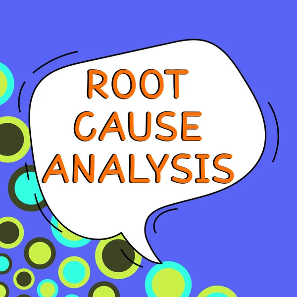Conceptual Display Root Cause Analysis Business Overview Method Problem Solving — Foto Stock