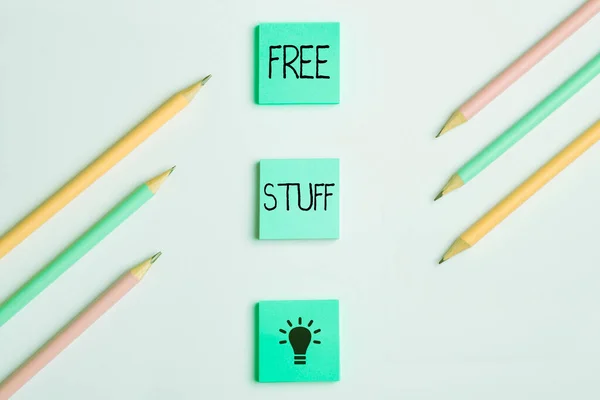 Sign Displaying Free Stuff Business Approach Any Thing You Can — Stock Photo, Image