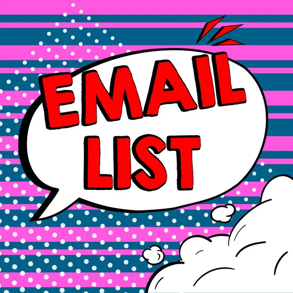 Tekst Odręcznego Pisania Lista Mail Word Contacts Informacje Przesyłania Elektronicznej — Zdjęcie stockowe