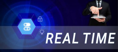 Bir sürecin ya da olayların meydana geldiği gerçek zamanı gösteren gerçek zamanlı iş fikri