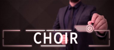 El yazısı korosu, şarkı söylemek için organize olmuş bir grup için söz.