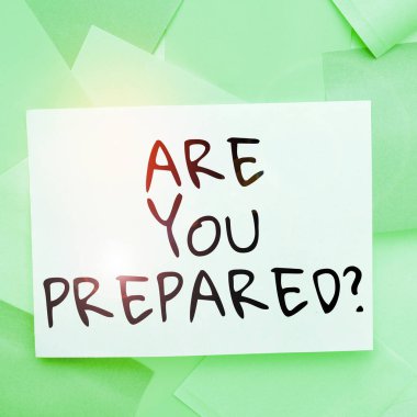 El yazısı metni. Hazır mısınız? İnternet kavramı. Olacak bir şeye hazır mısınız diye soruyor.