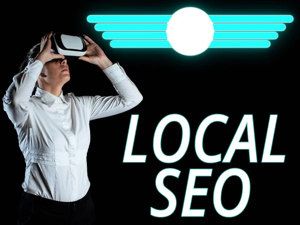 Text Caption Presenting Local Seo Business Showcase Effective Way Marketing — Fotografia de Stock