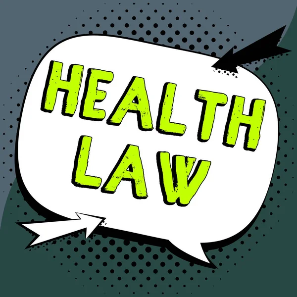 Conceptual Caption Health Law Conceptual Photo Law Provide Legal Guidelines — Fotografia de Stock