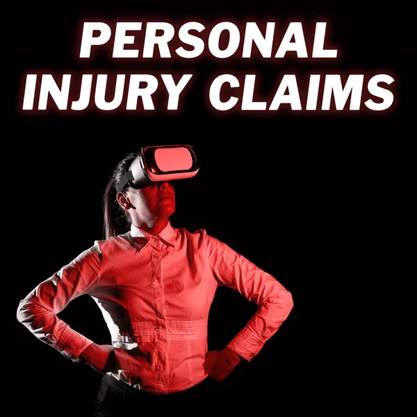 Conceptual caption Personal Injury Claims, Business overview being hurt or injured inside work environment