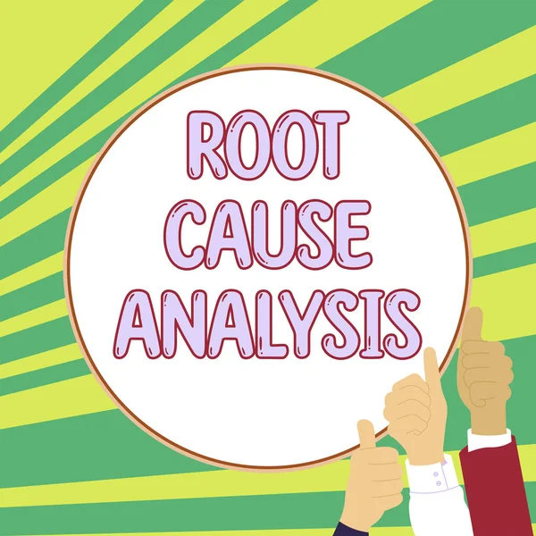 Text Caption Presenting Root Cause Analysis Concept Meaning Method Problem — Stock Photo, Image