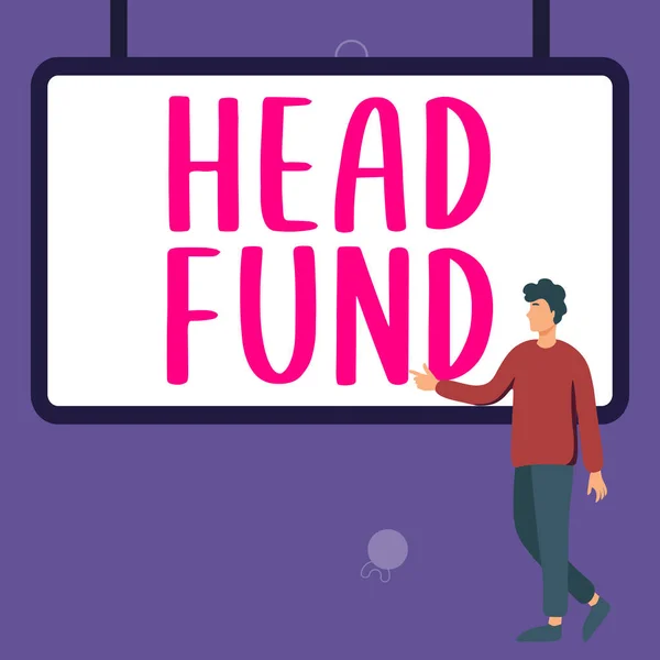 Text Caption Presenting Head Fund Business Overview Pools Capital Accredited — Foto Stock