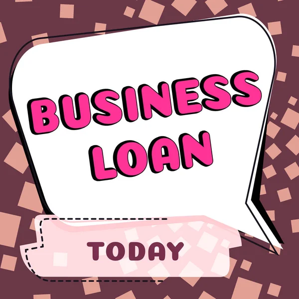 Inspiration Showing Sign Business Loan Business Showcase Credit Mortgage Financial — 스톡 사진