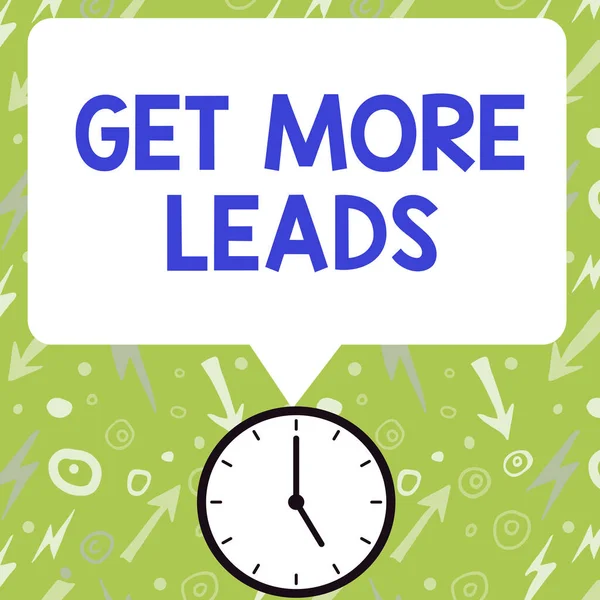 Conceptual Display Get More Leads Word Inbound Marketing Process Attracting — Photo