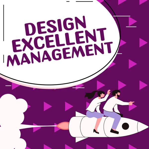 Sign Displaying Design Excellent Management Concept Meaning Technical Aspects Materials — 스톡 사진