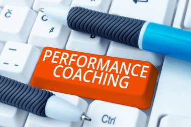 Handwriting text Performance Coaching, Conceptual photo Facilitate the Development Point out the Good and Bad