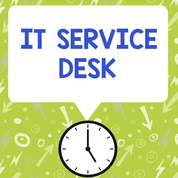 Handwriting Text Service Desk Internet Concept Technological Support Online Assistance — Photo