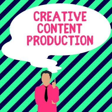 Conceptual caption Creative Content Production, Business concept providing people with the type of content theyre craving