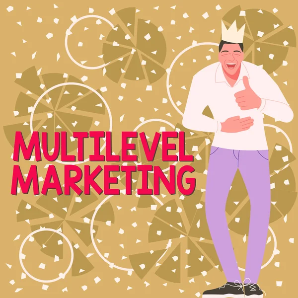 Señal Escritura Mano Marketing Multinivel Estrategia Conceptual Marketing Fotográfico Para —  Fotos de Stock