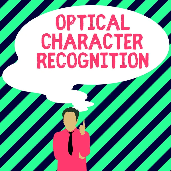 Yazısı Metni Optik Karakter Tanıma Şletme Tanıma Yazılı Karakterlerin Tanımlamasını — Stok fotoğraf