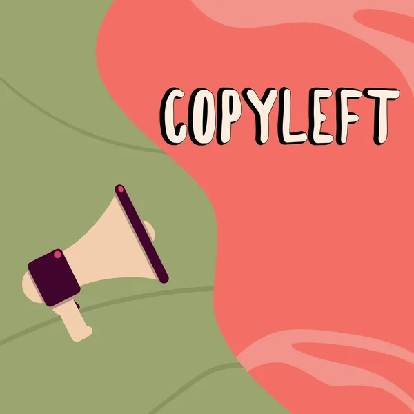 Copyleft Business Concept Right Freely Use Modify Copy Share Software — стоковое фото