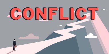 Kavramsal başlık Çakışması, İş yaklaşımı hedefler veya hedefler hakkında biriyle fikir ayrılığı