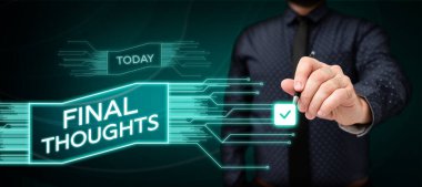 Kavramsal başlık Son Düşünceler, İş Fikri Sonuçları Son Analiz Önerileri Fikrin Finali