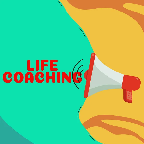 Conceptual Display Life Coaching Business Idea Improve Lives Challenges Encourages — 스톡 사진