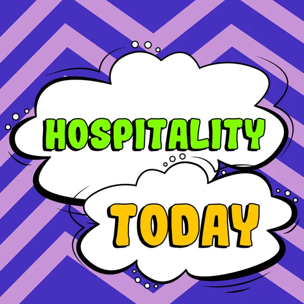 Conceptual Display Hospitality Business Idea Friendly Generous Reception Entertainment Guests — Φωτογραφία Αρχείου