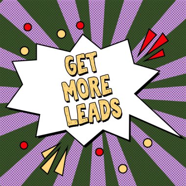 El yazısı metni Daha Fazla İpucu Al, İş Vitrini Gelen Pazarlama Süreci Olası alıcıları Çekme Süreci