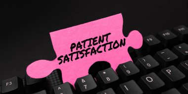 Text caption presenting Patient Satisfaction, Internet Concept Indicator for measuring the quality in health care