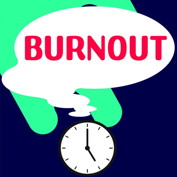 Text Caption Presenting Burnout Business Showcase Feeling Physical Emotional Exhaustion — Stockfoto