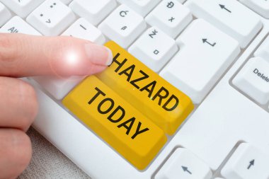 Conceptual display Hazard, Internet Concept account or statement describing the danger or risk