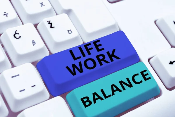 Handschrift Text Life Work Balance Konzept Bedeutet Stabilität Die Ein — Stockfoto