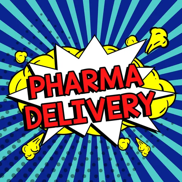 Bejelentkezés Megjelenítése Pharma Delivery Üzleti Ötlet Kapok Receptek Mailben Közvetlenül — Stock Fotó