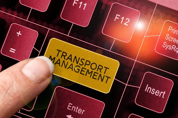 Text Sign Showing Transport Management Internet Concept Managing Aspect Vehicle — Stok fotoğraf