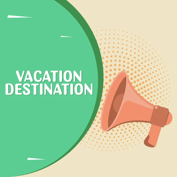 Handwriting Text Vacation Destination Business Showcase Place People Holiday Relaxation — Stok fotoğraf
