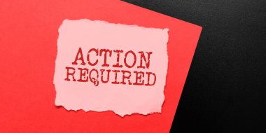 İlham veren metni göstermek Eylem gerektirir, İş Genel Bakış Birisinin konumundan dolayı bir eylem ile ilgili