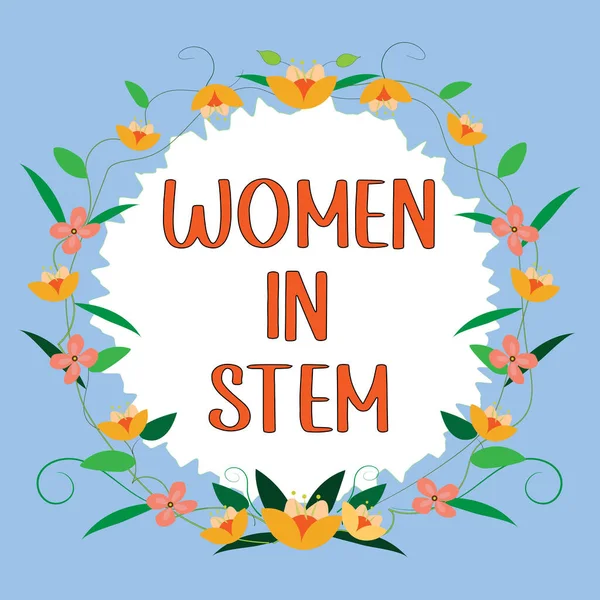 Inspiration Zeigt Zeichen Frauen Stammzellen Internet Konzept Wissenschaft Technologie Engineering — Stockfoto