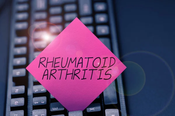 Inspiration Showing Sign Rheumatoid Arthritis Business Overview Autoimmune Disease Can — Foto de Stock