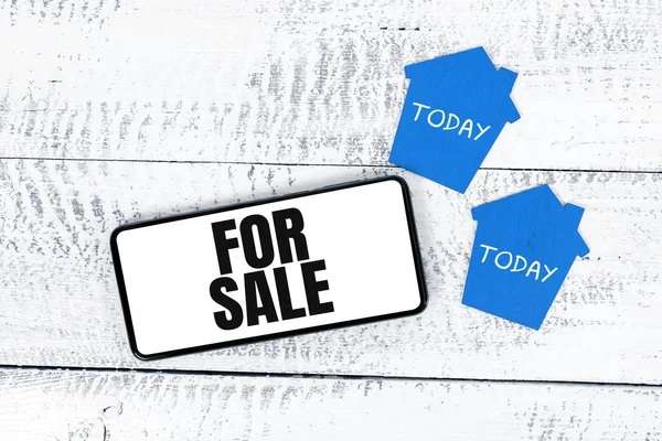 Writing displaying text For Sale, Business approach putting property house vehicle available to be bought by others
