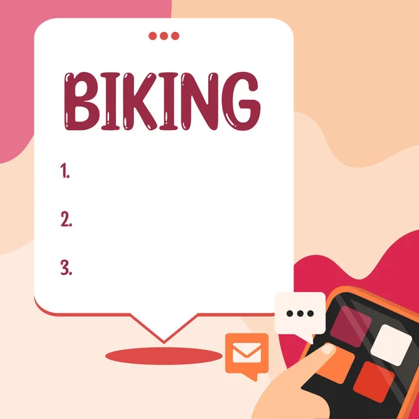 자전거 경기를 글쓰기 인터넷 컨셉트 라이드 자전거나 오토바이 패키지 퍼스널 — 스톡 사진
