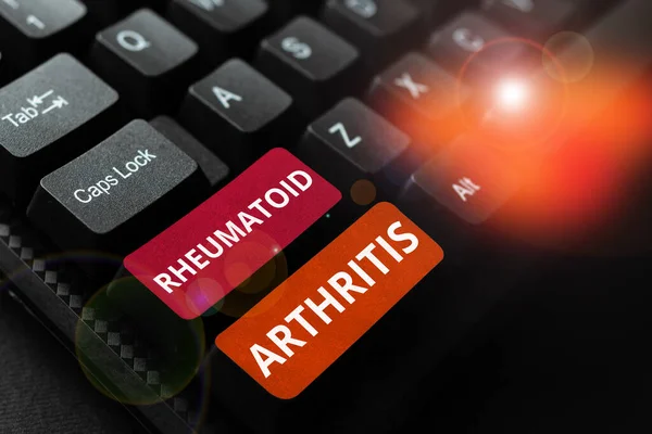 Konceptuell Bildtext Reumatoid Artrit Business Approach Autoimmun Sjukdom Som Kan — Stockfoto