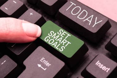 Kavramsal görünüm Akıllı Hedefler Belirle, Ulaşılabilir Hedefler Belirleme Sözcüğü İyi iş planları yap