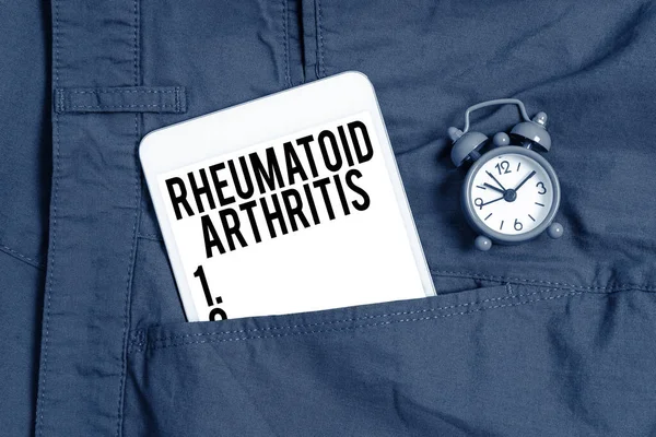 Conceptuele Bijschrift Reumatoïde Artritis Business Showcase Auto Immuunziekte Die Gewrichtspijn — Stockfoto