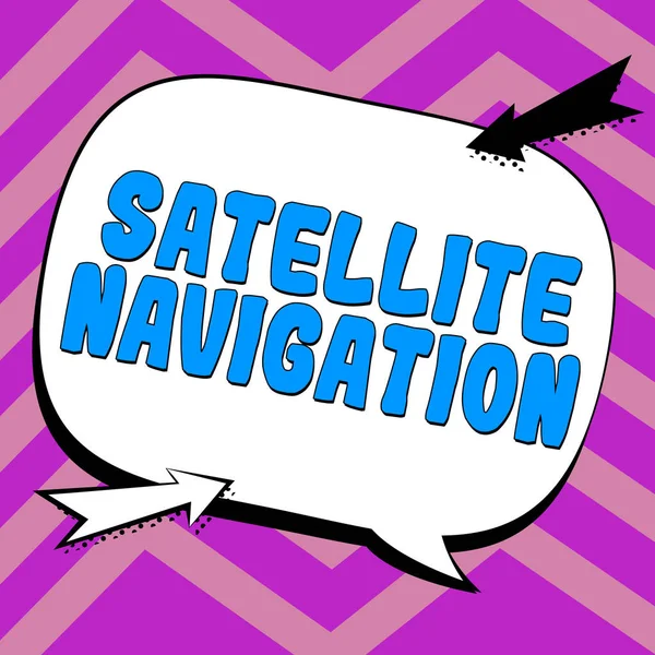 Satellite Navigation Business Showcase System Sunan Metin Başlığı Otonom Coğrafi — Stok fotoğraf