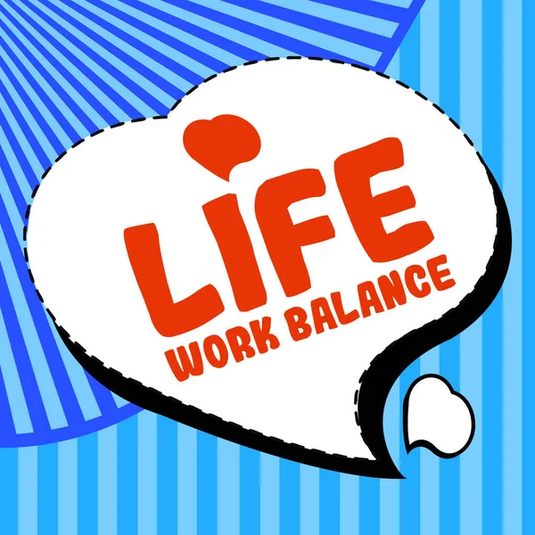 Handwriting text Life Work Balance, Business concept stability person needs between his job and personal time