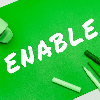 İşletme vitrinini etkinleştir, birine ya da bir şeye yetki ver ya da bir şey yap