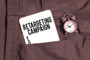 Text showing inspiration Retargeting Campaign, Business concept targetconsumers based on their previous Internet action